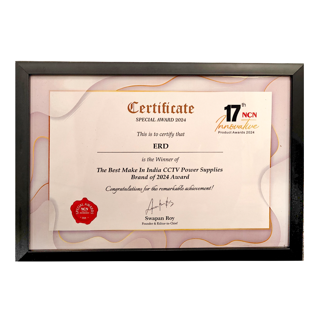 17th NCN Innovative Product Awards 2024 – The Best Make in India CCTV Power Supplies Brand of 2024