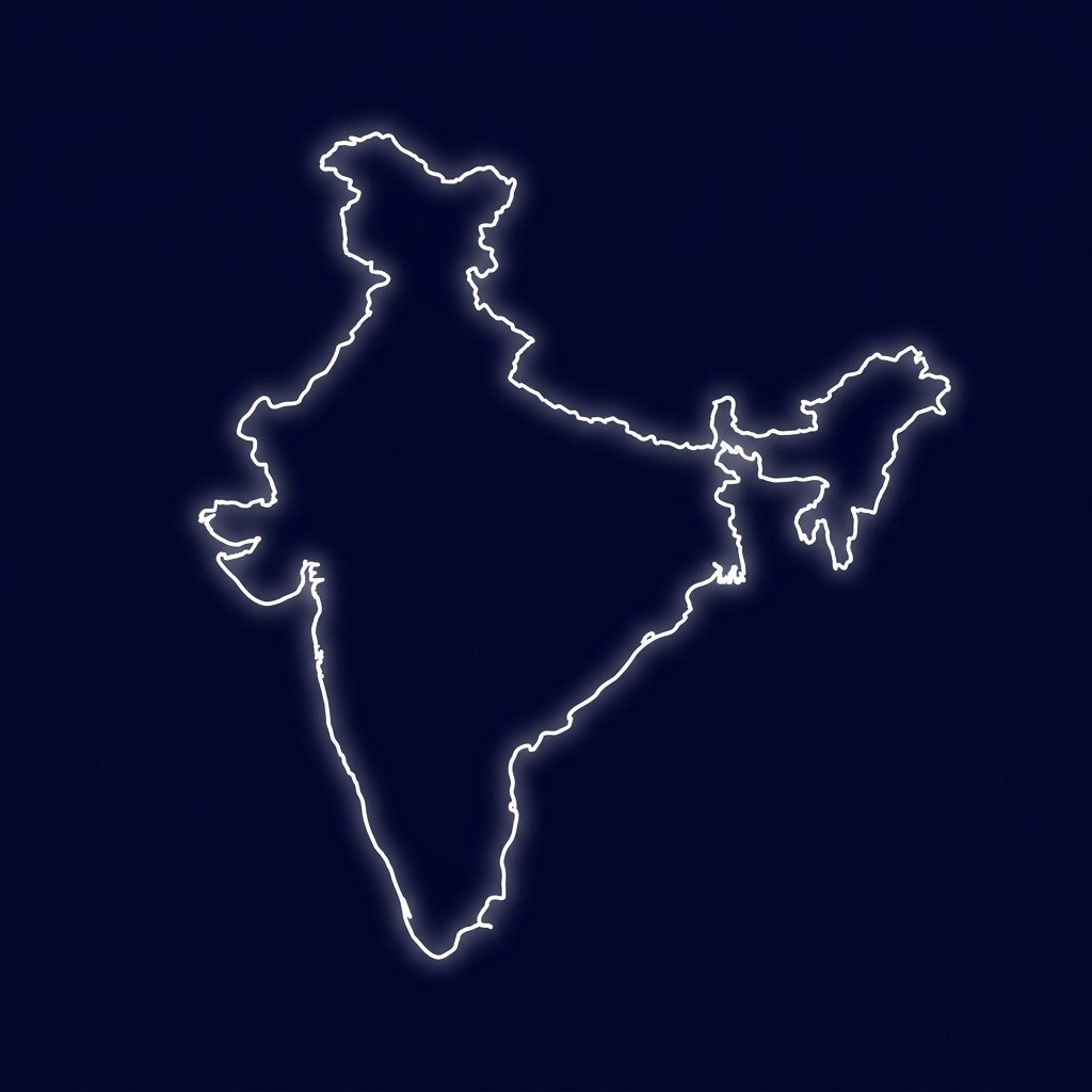 India Outline Map