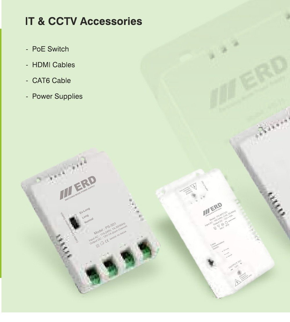 PoE switches, HDMI, CAT6 for overseas markets